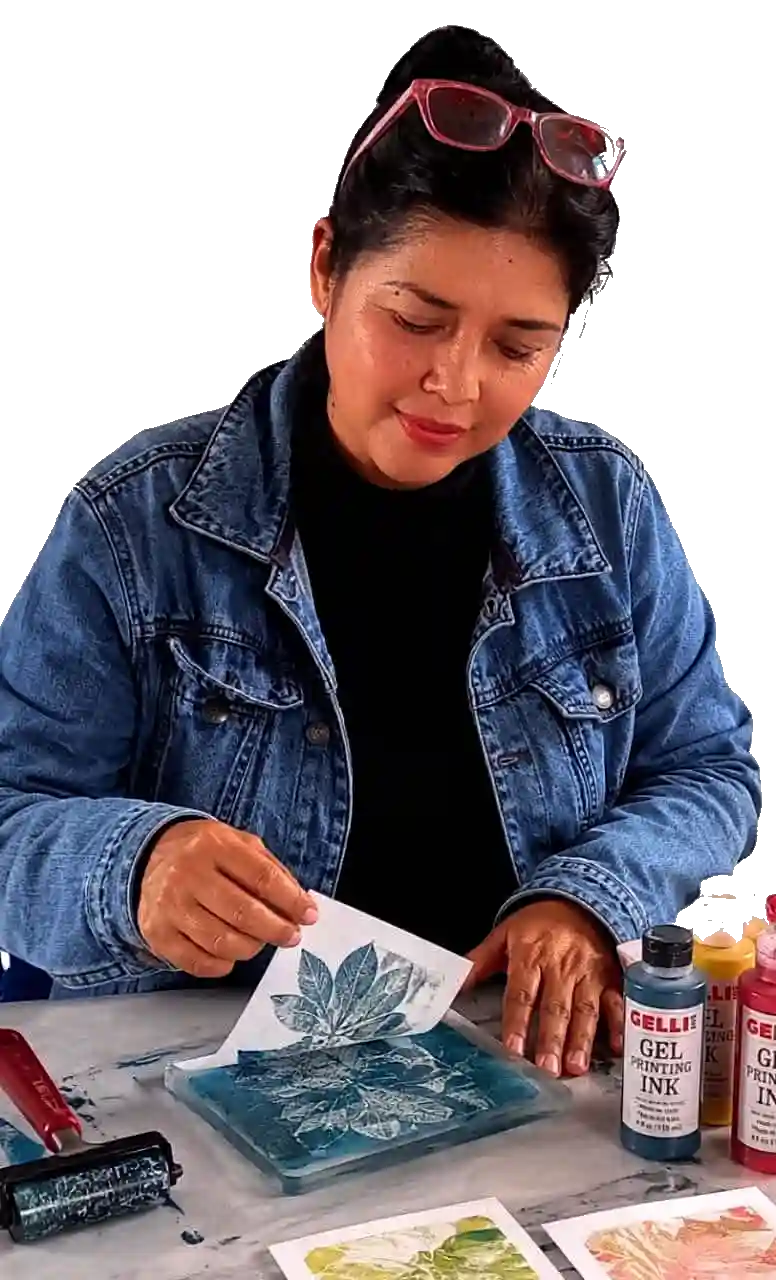 Wendy Castro durante el taller El valor de una memoria